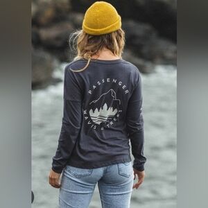 Passenger Clothing Waves and Trees Long Sleeve Shirt